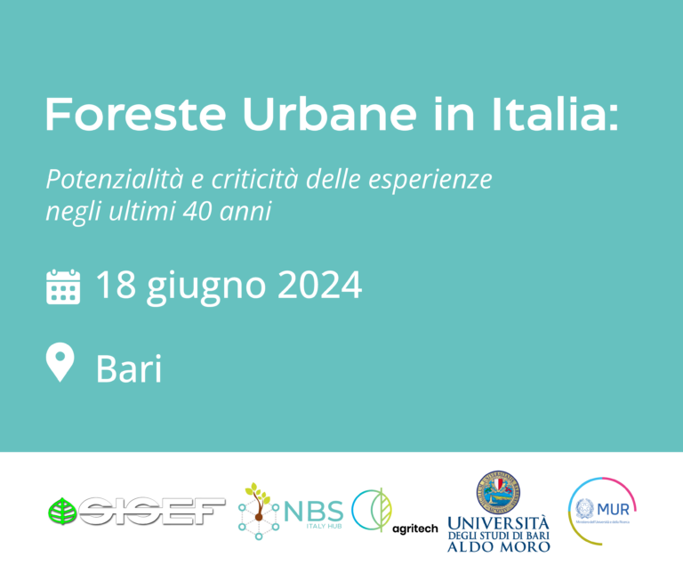 Foreste urbane in Italia: potenzialità e criticità delle esperienze negli ultimi quaranta anni