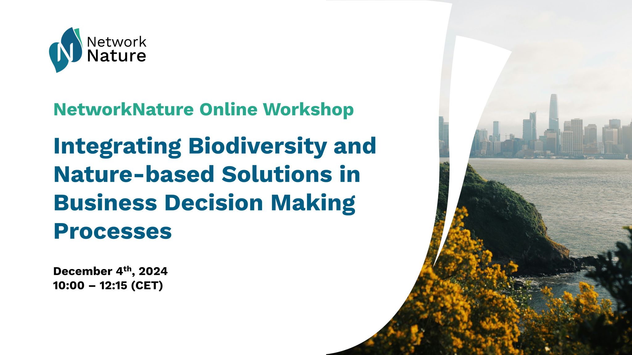 Workshop Online: Integrating Biodiversity and Nature-Based Solutions (NbS) into Business Decision-Making