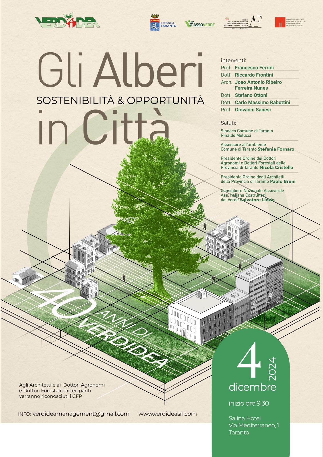 Gli alberi in città, sostenibilità e opportunità