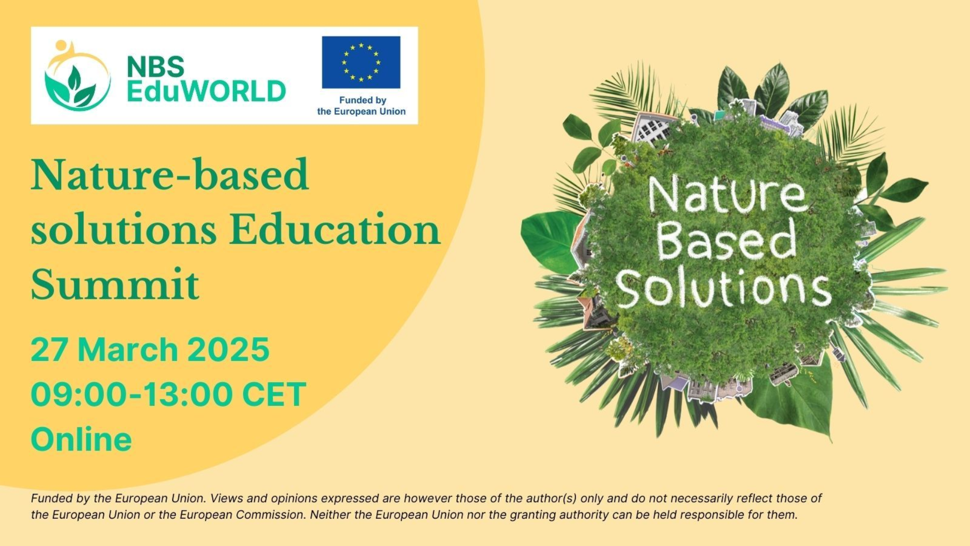 Nature-based solutions Education Summit